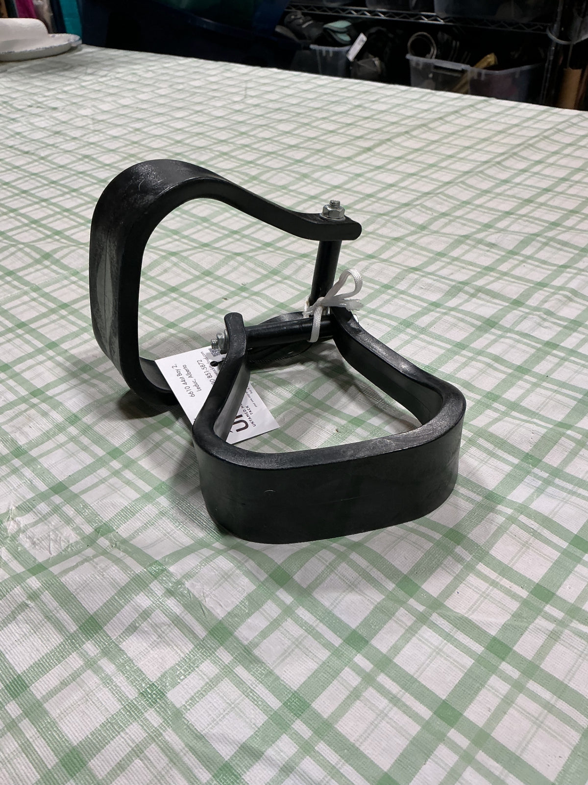 western stirrups black