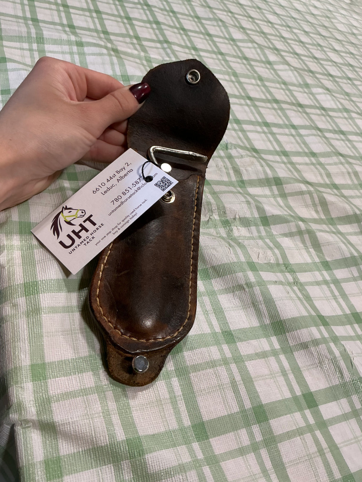 leathern hoof kife holder