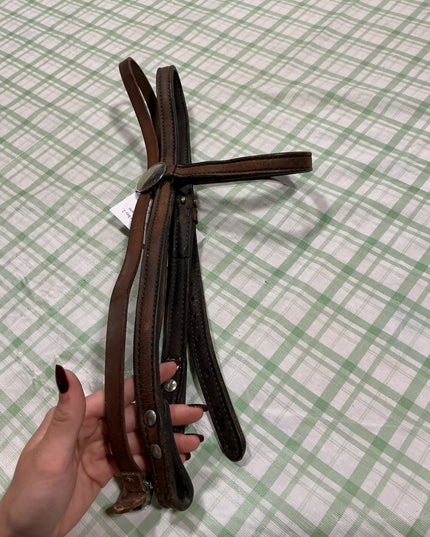 western leather bridle 