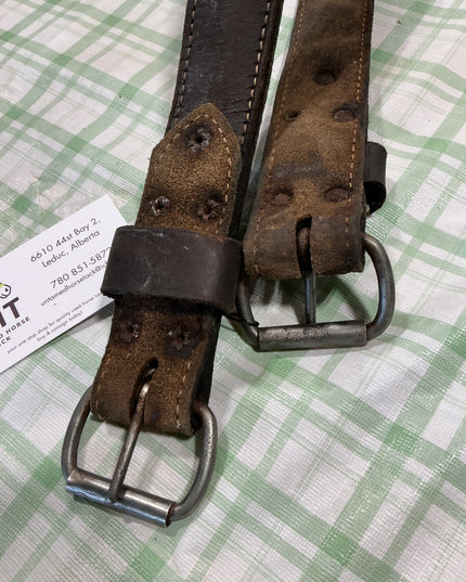 western leather back cinch 