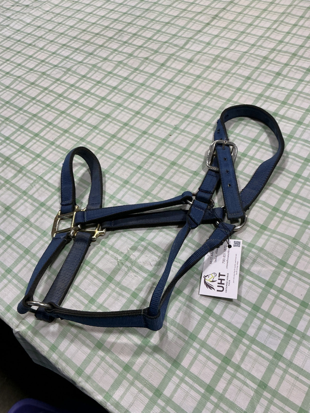 halter nylon blue