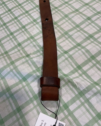 western back billet leather dark brown 