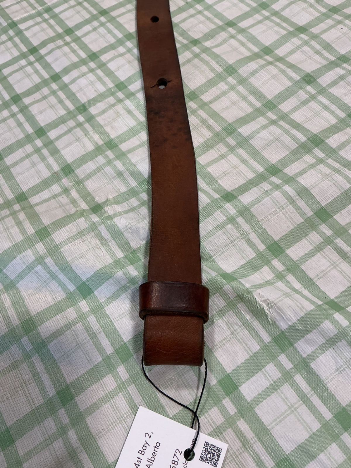 western back billet leather dark brown
