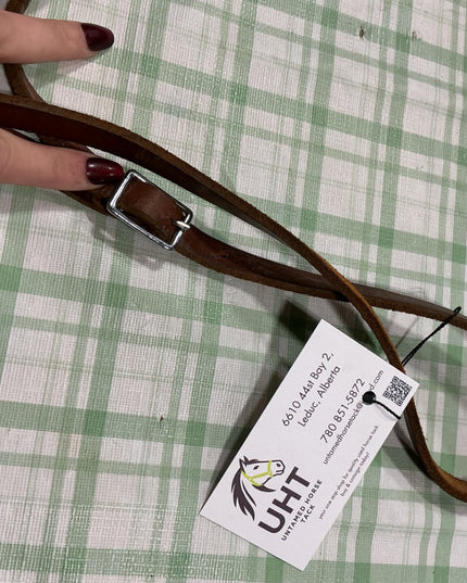leather tie down brown 