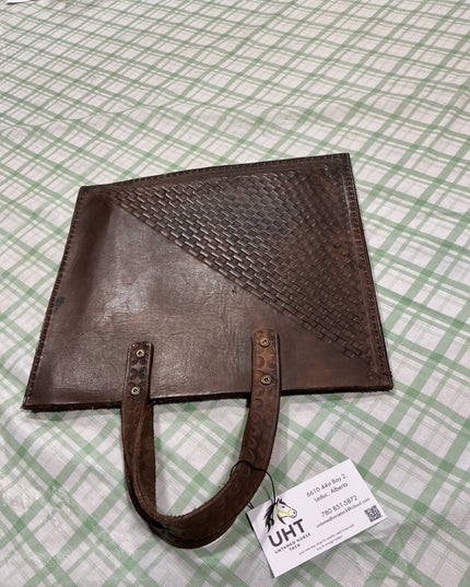 western leather purse