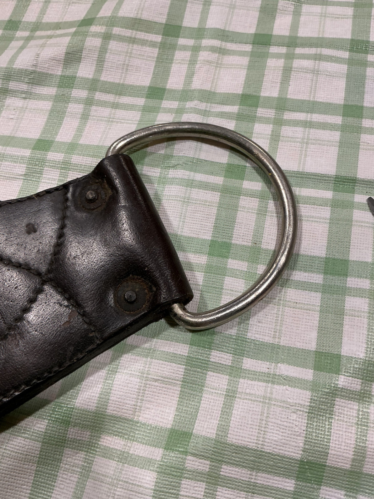 leather back cinch no clips