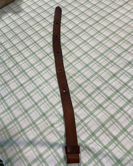 western back billet leather dark brown 