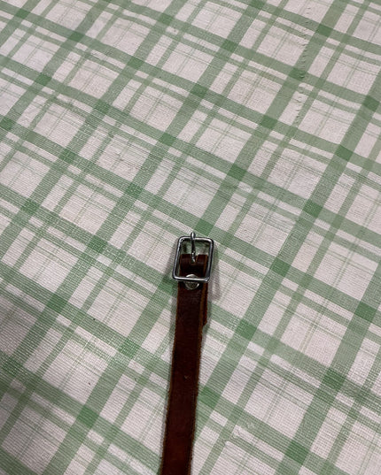 leather front to back cinch keeper 