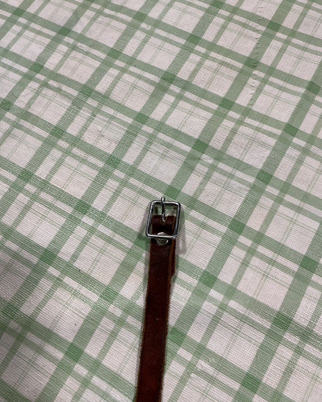 leather front to back cinch keeper