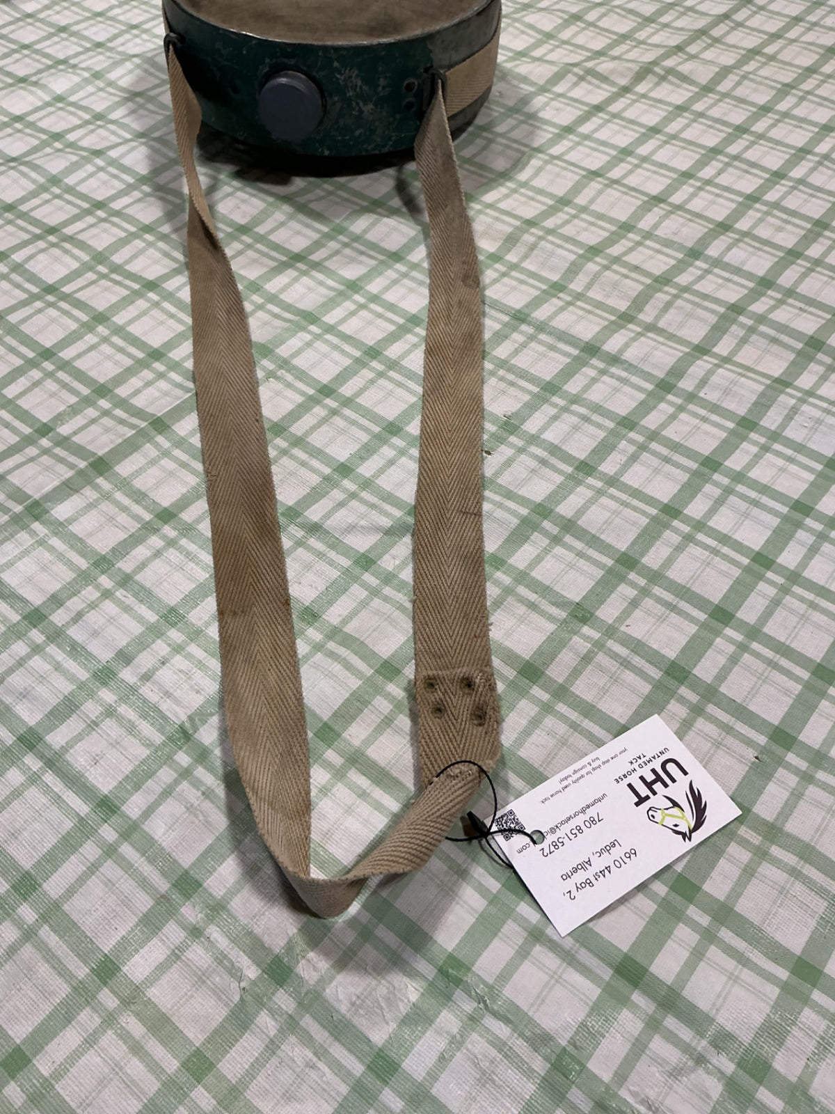 vintage canteen nylon rope