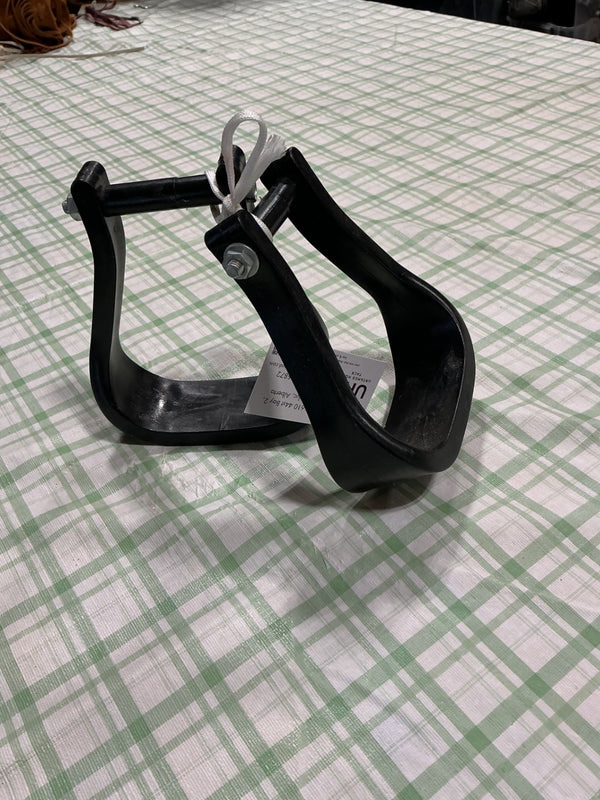 Western Stirrups – Black, Small/Medium | Used, Good