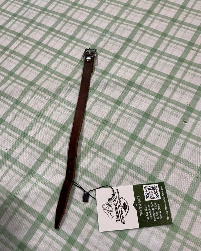 leather front to back cinch keeper