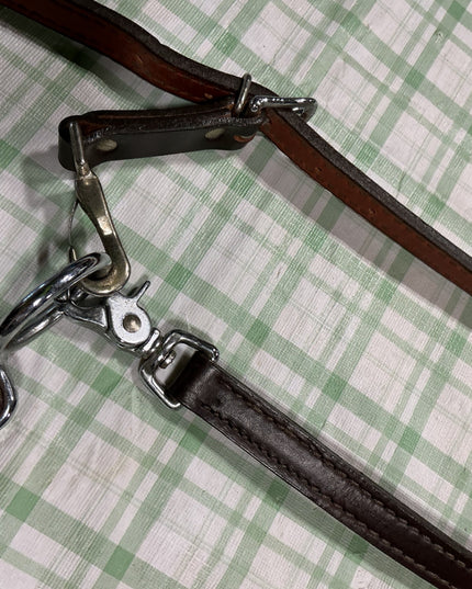 leather tie down brown 