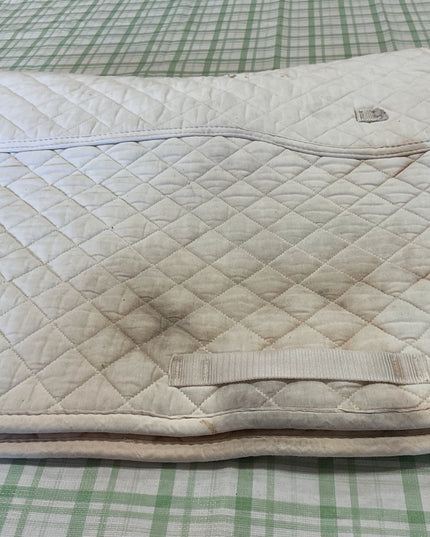 English Saddle Pad Greenhawk White