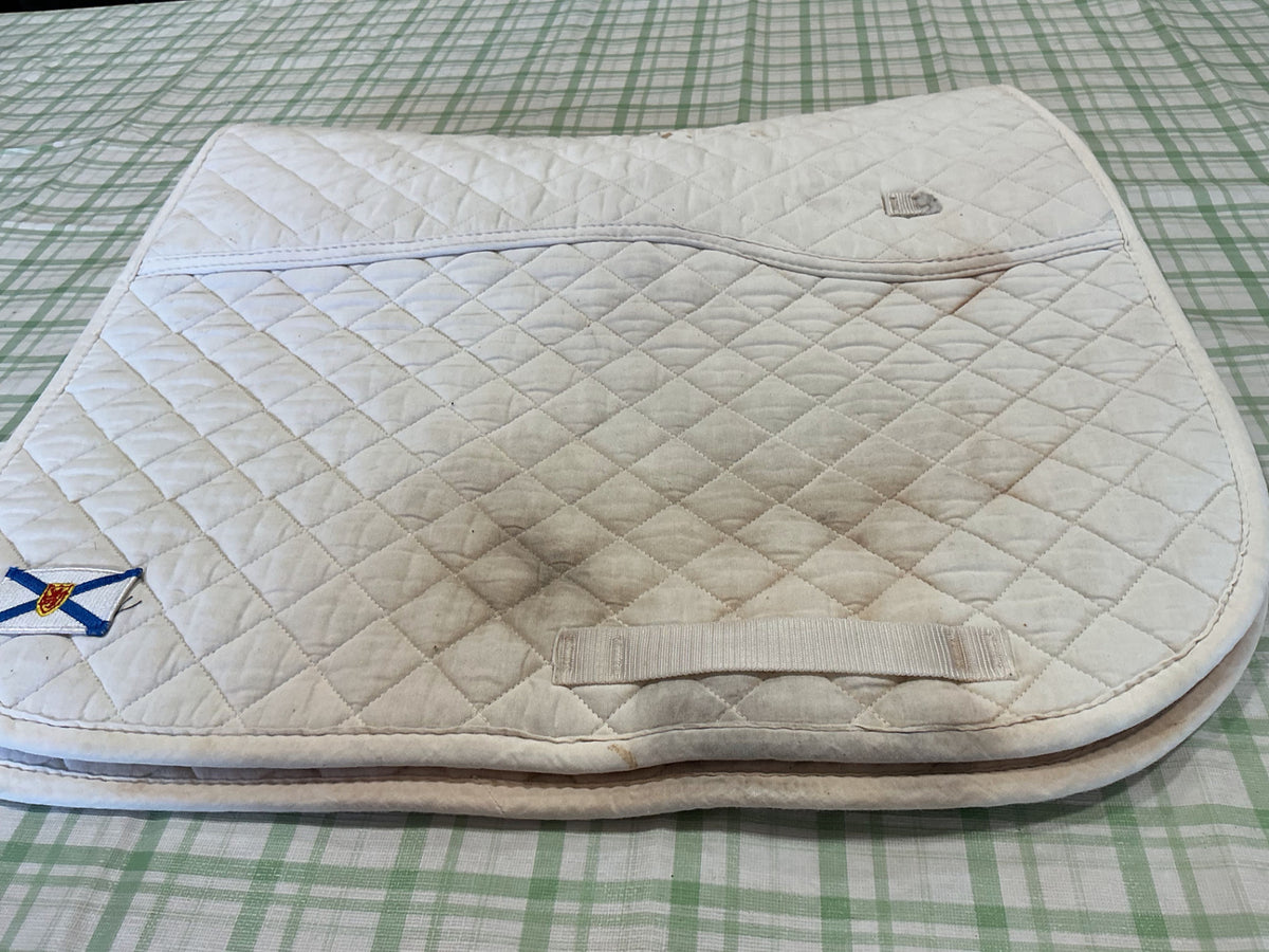 English Saddle Pad Greenhawk White