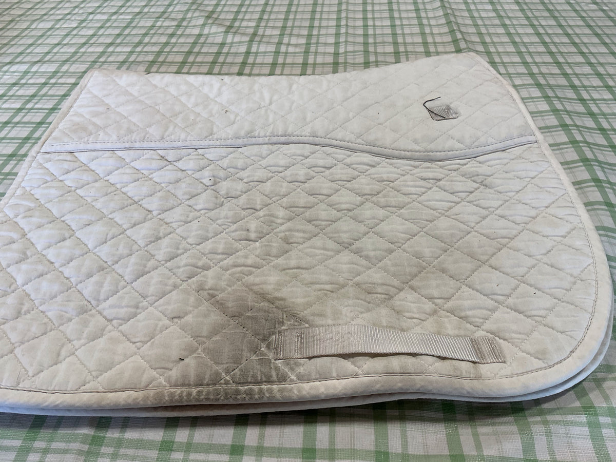 Saddle Pad English Greenhawk White