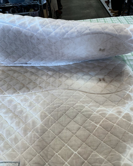 English Saddle Pad Greenhawk White