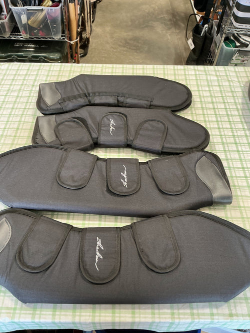Shipping Boots – Shedrow Pro, Black, Full, Set of 4 | Used, Very Good