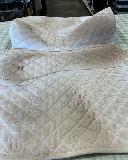 Saddle Pad English Greenhawk White 