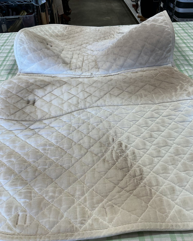 Saddle Pad English Greenhawk White