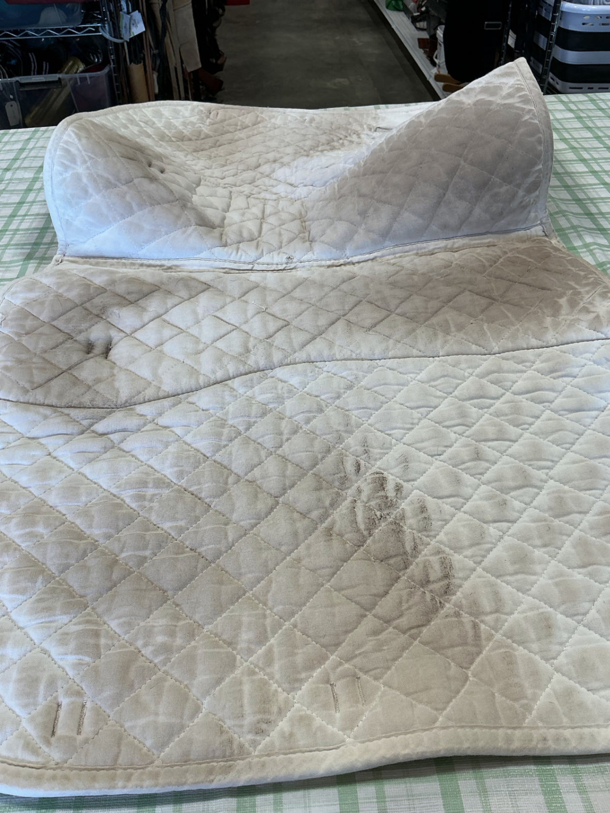 Saddle Pad English Greenhawk White