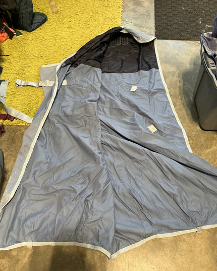 stable sheet 74" light blue 