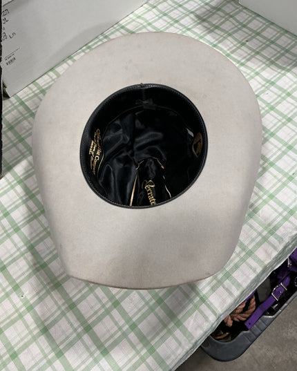 felt platinum cowboy hat serratelli 7 1/8 