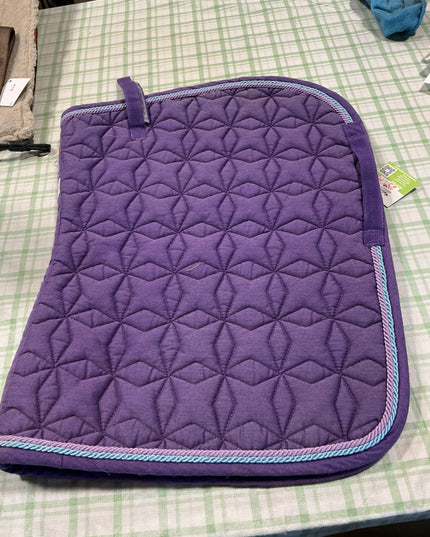 english riding pad purple 25-19"