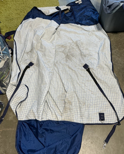 stable sheet 76"white kool coat no leg straps 