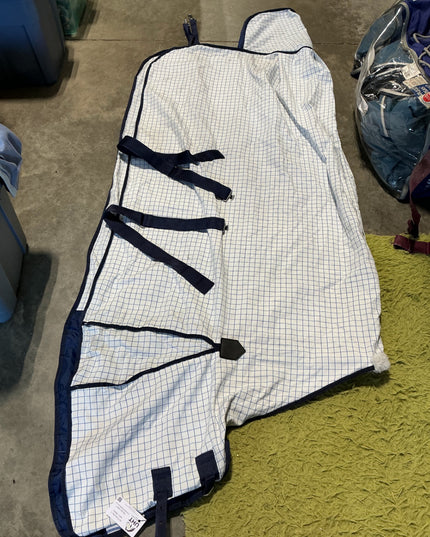 stable sheet 76"white kool coat no leg straps 