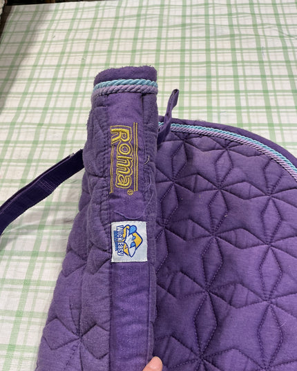 english riding pad purple 25-19"