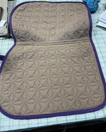 english riding pad purple 25-19"
