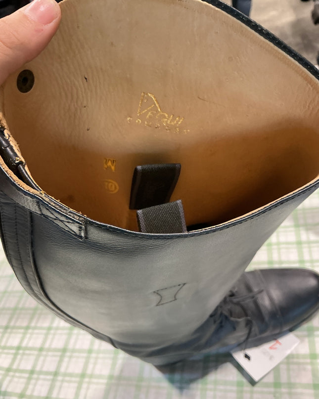 english riding boots black zip up