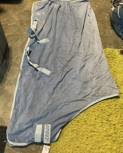 stable sheet 74" light blue 