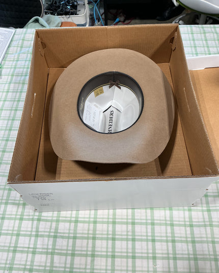 cowboy hat pecan felt 7 1/8 schneider