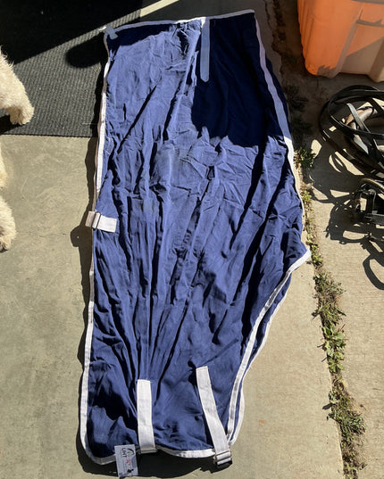 stable sheet navy blue 76" no back straps 