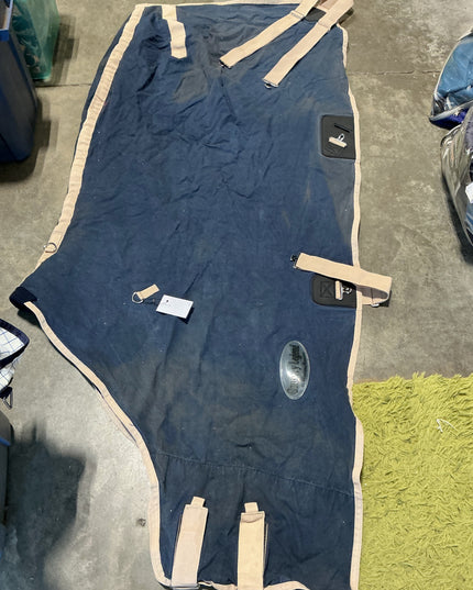 horse stable sheet navy blue 82"