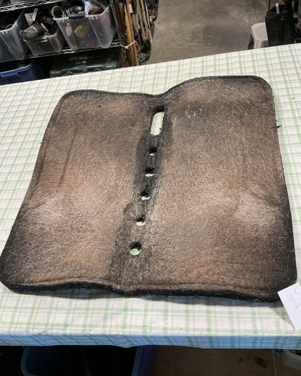 western saddle pad black felt 