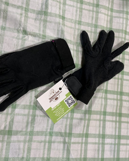 english riding gloves black 