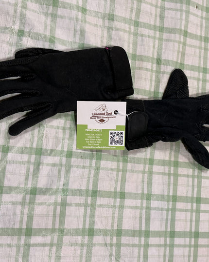 english riding gloves black 