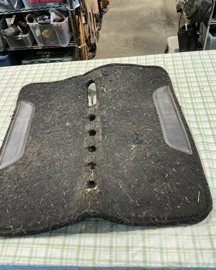 western saddle pad black felt 