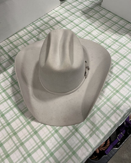 felt platinum cowboy hat serratelli 7 1/8 