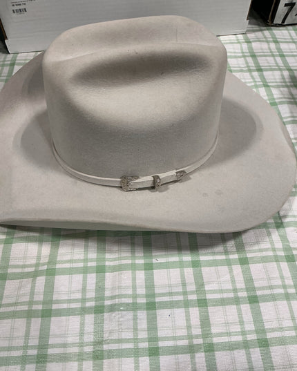 felt platinum cowboy hat serratelli 7 1/8 