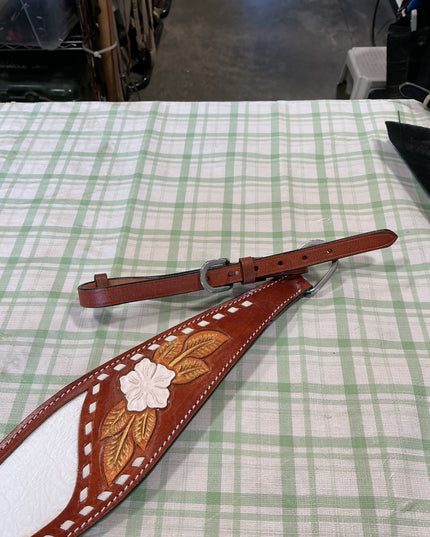 western breast collar with matching bridle one ear fit 