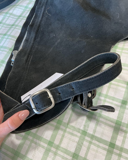 farrier chaps black felt 