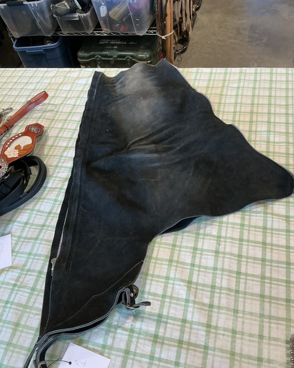 farrier chaps black felt 