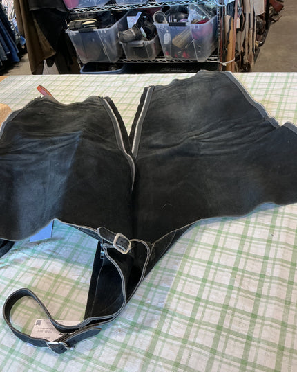 farrier chaps black felt 
