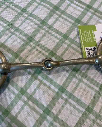 snaffle o ring bit single jointed  5.75"