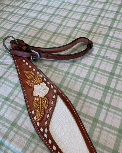 western breast collar with matching bridle one ear fit 