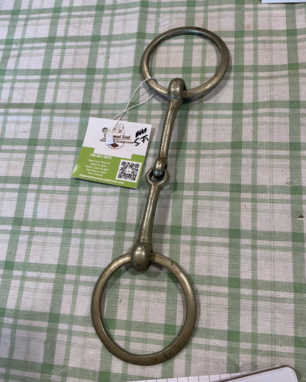 snaffle o ring bit single jointed  5.75"